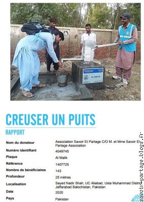 PUITS 143 BENEFICIAIRES